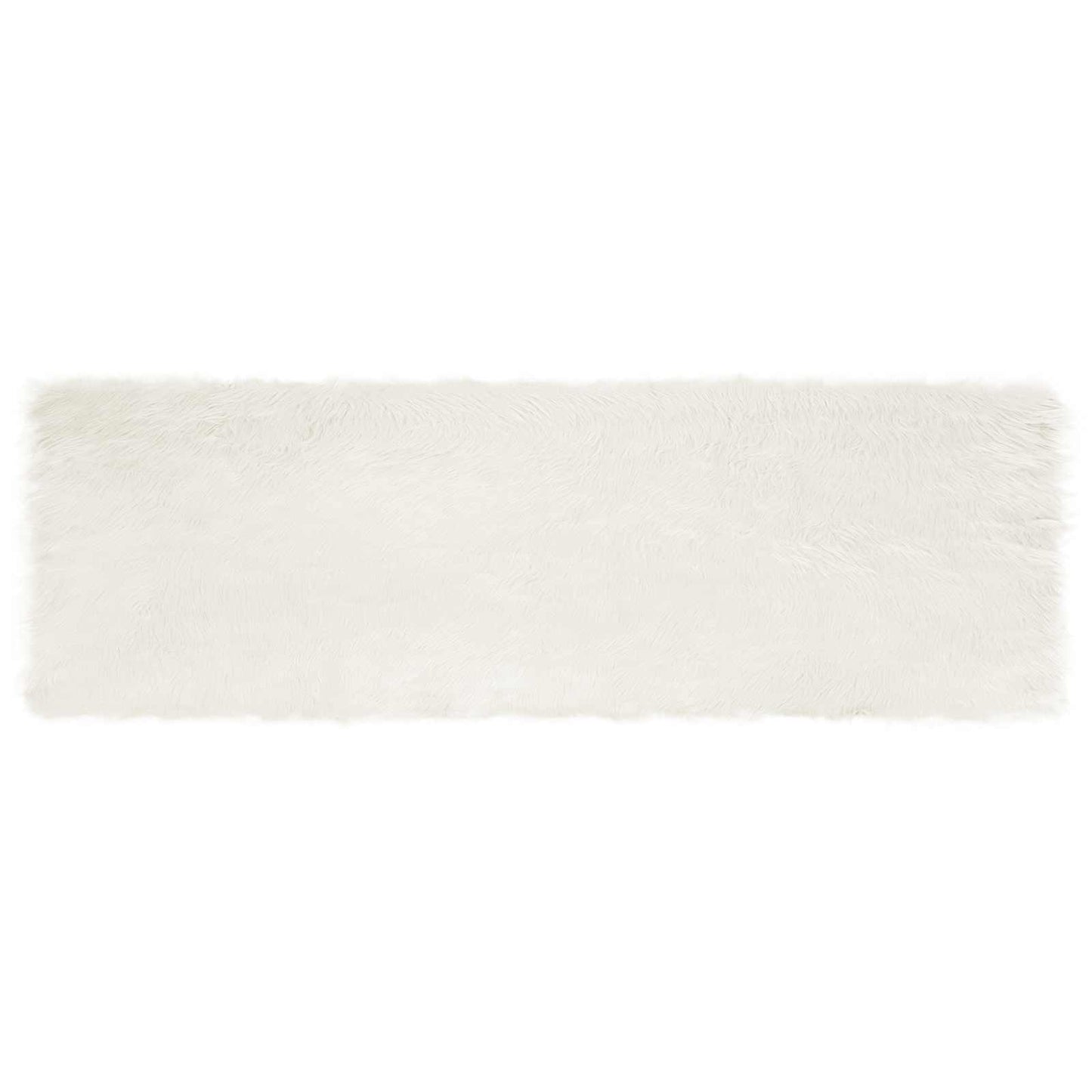 Műbáránybőr szőnyeg TAFALLA Fehér 80 x 250 cm Poliészter