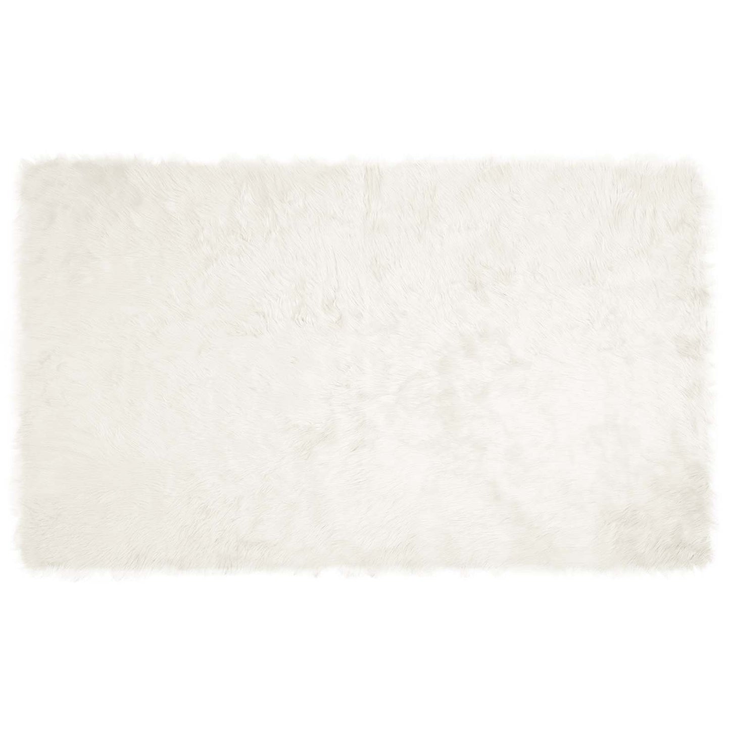 Műbáránybőr szőnyeg TAFALLA Fehér 100 x 200 cm Poliészter