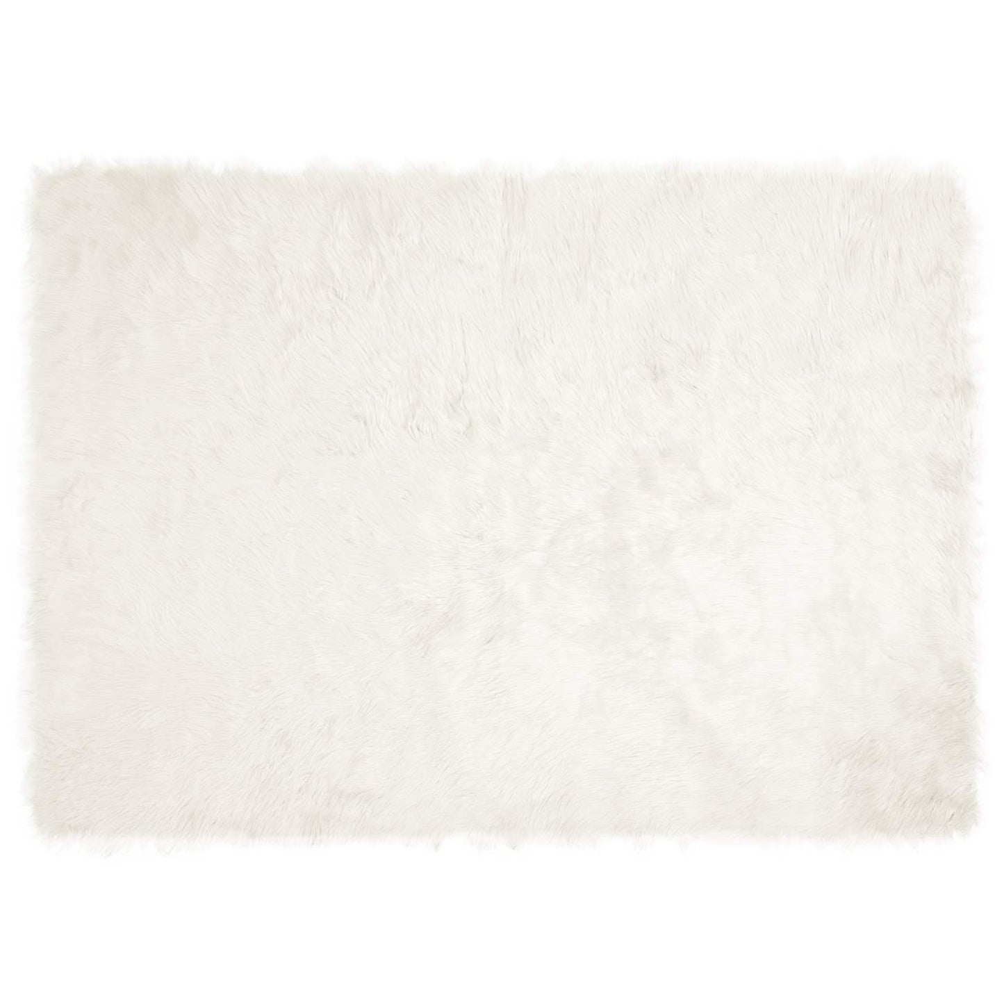 Műbáránybőr szőnyeg TAFALLA Fehér 120 x 170 cm Poliészter