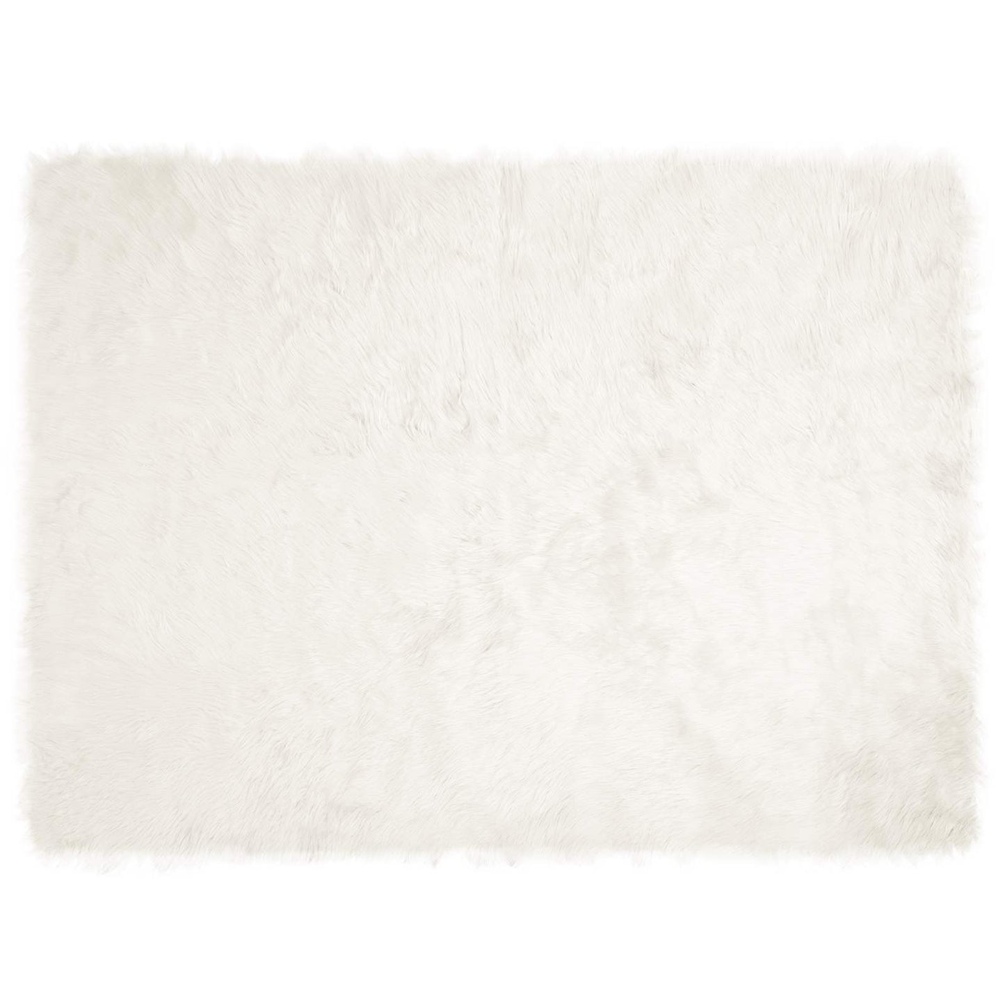 Műbáránybőr szőnyeg TAFALLA Fehér 160 x 230 cm Poliészter