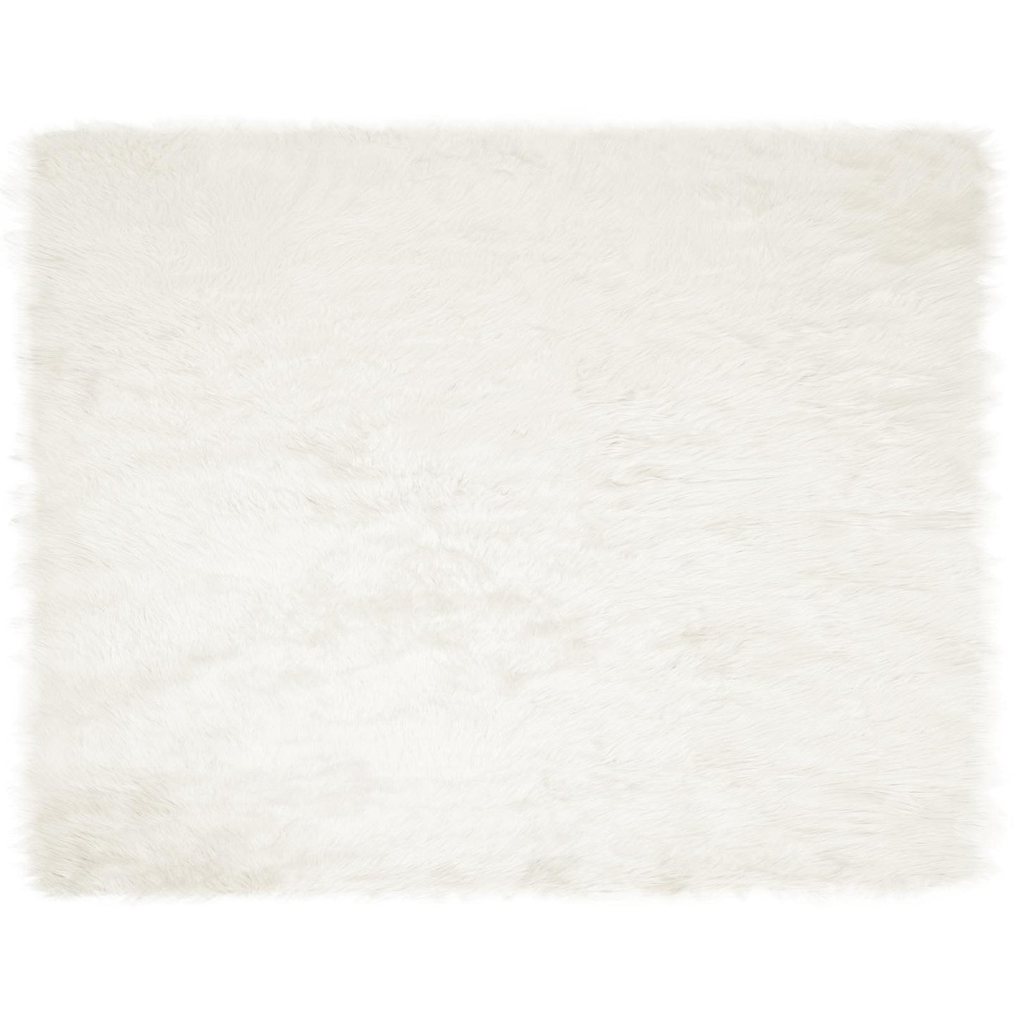 Műbáránybőr szőnyeg TAFALLA Fehér 200 x 280 cm Poliészter