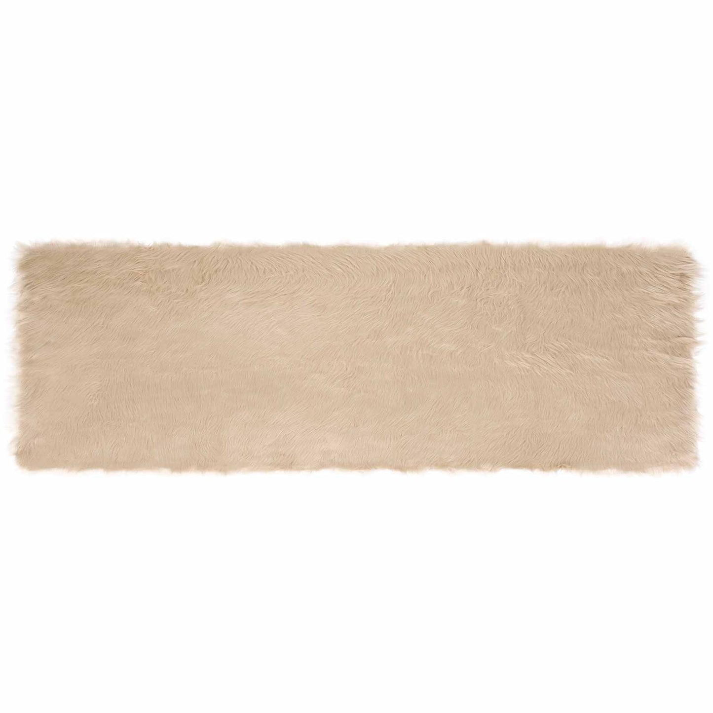 Műbáránybőr szőnyeg TAFALLA Bézs 80 x 250 cm Poliészter