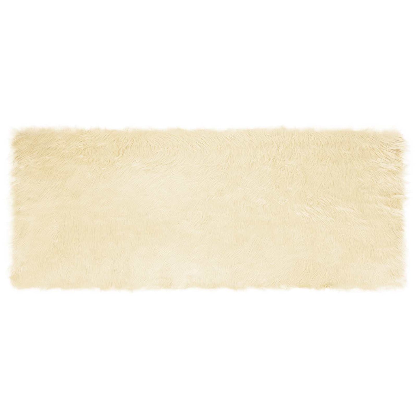 Műbáránybőr szőnyeg TAFALLA Krémszínű 80 x 200 cm Poliészter
