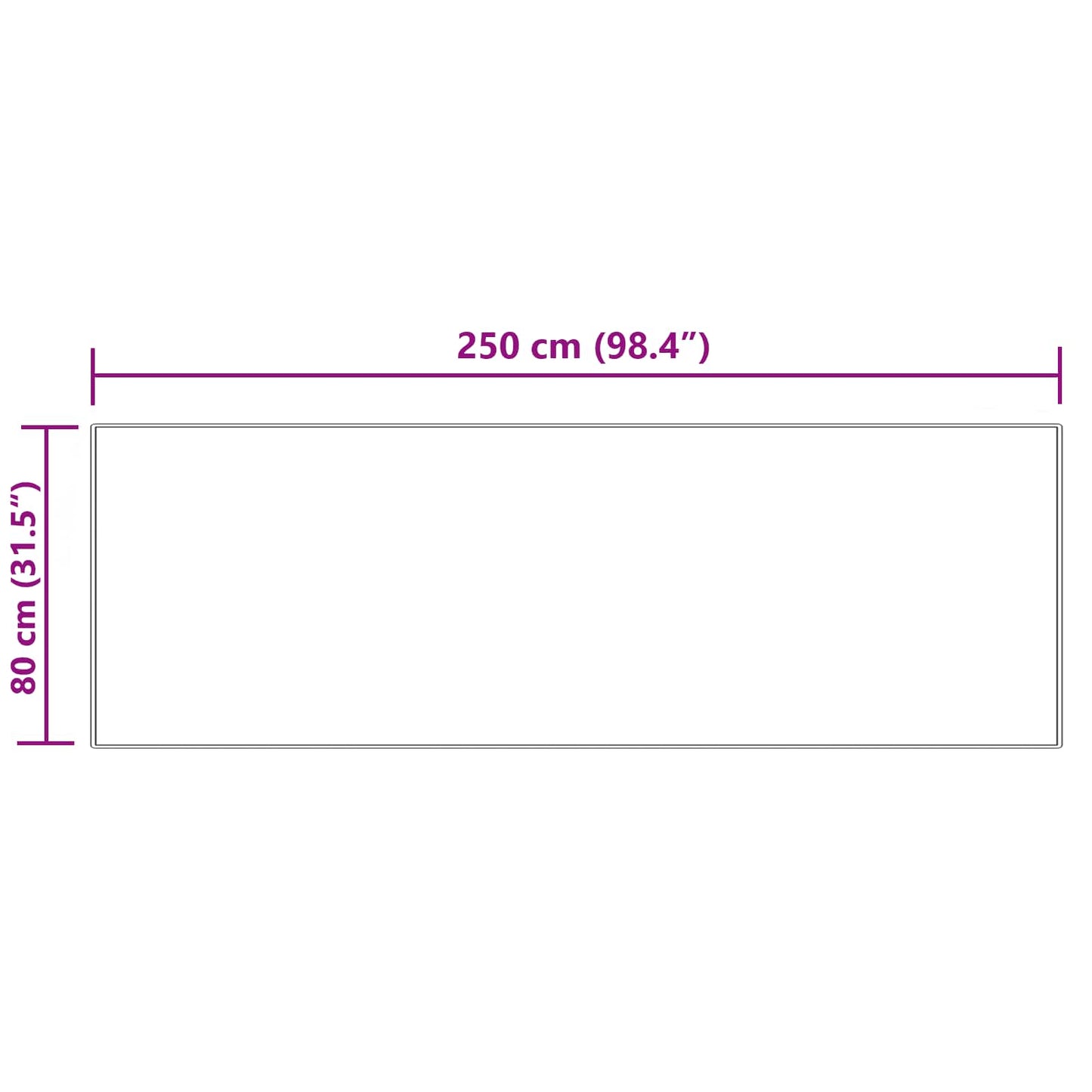 Műbáránybőr szőnyeg TAFALLA Krémszínű 80 x 250 cm Poliészter
