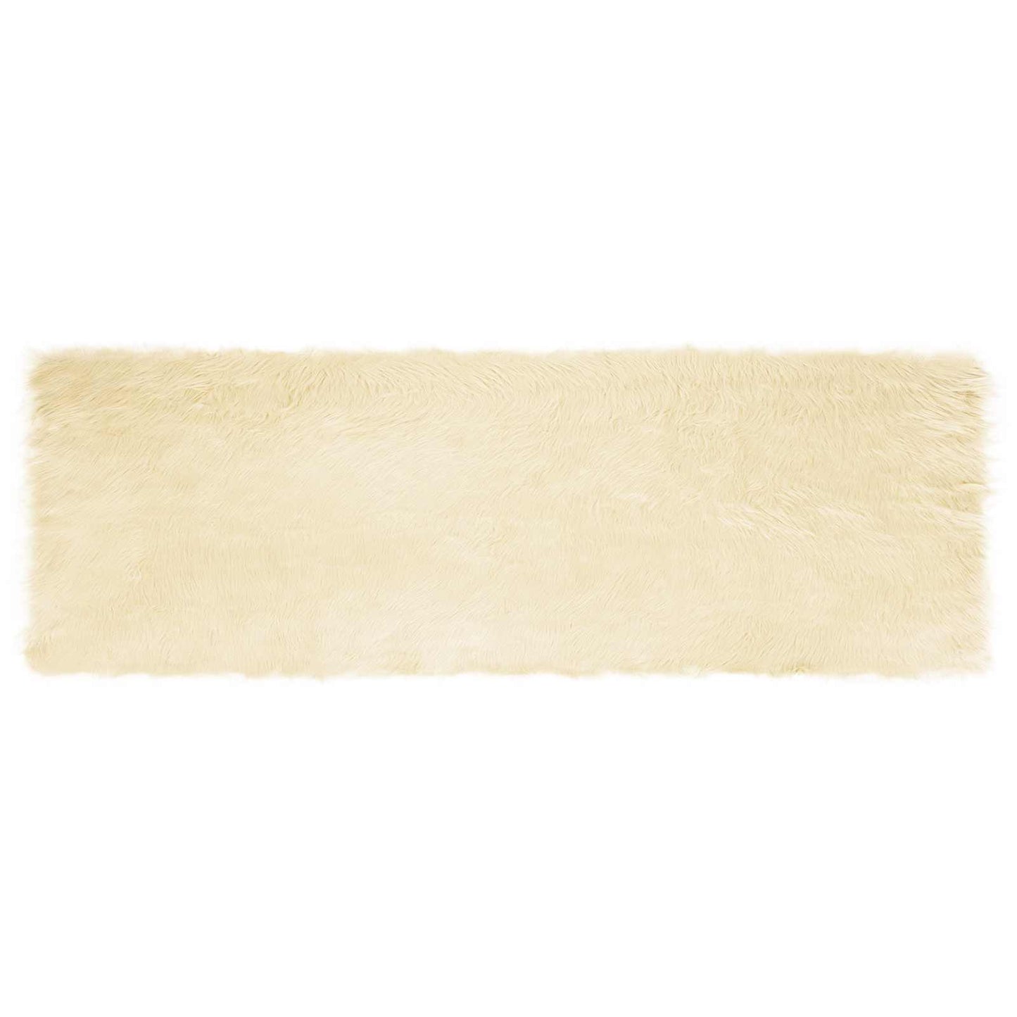 Műbáránybőr szőnyeg TAFALLA Krémszínű 80 x 250 cm Poliészter