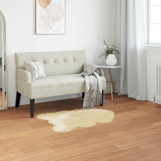 Műbáránybőr szőnyeg TAFALLA Krémszínű 60 x 90 cm Poliészter
