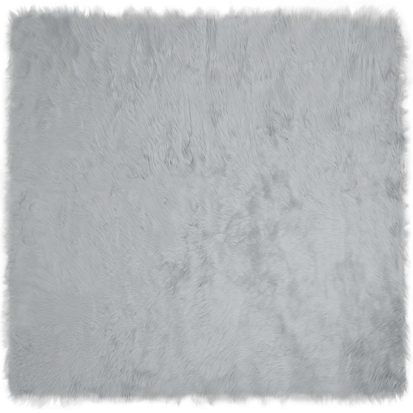 Műbáránybőr szőnyeg TAFALLA Szürke 120 x 120 cm Poliészter