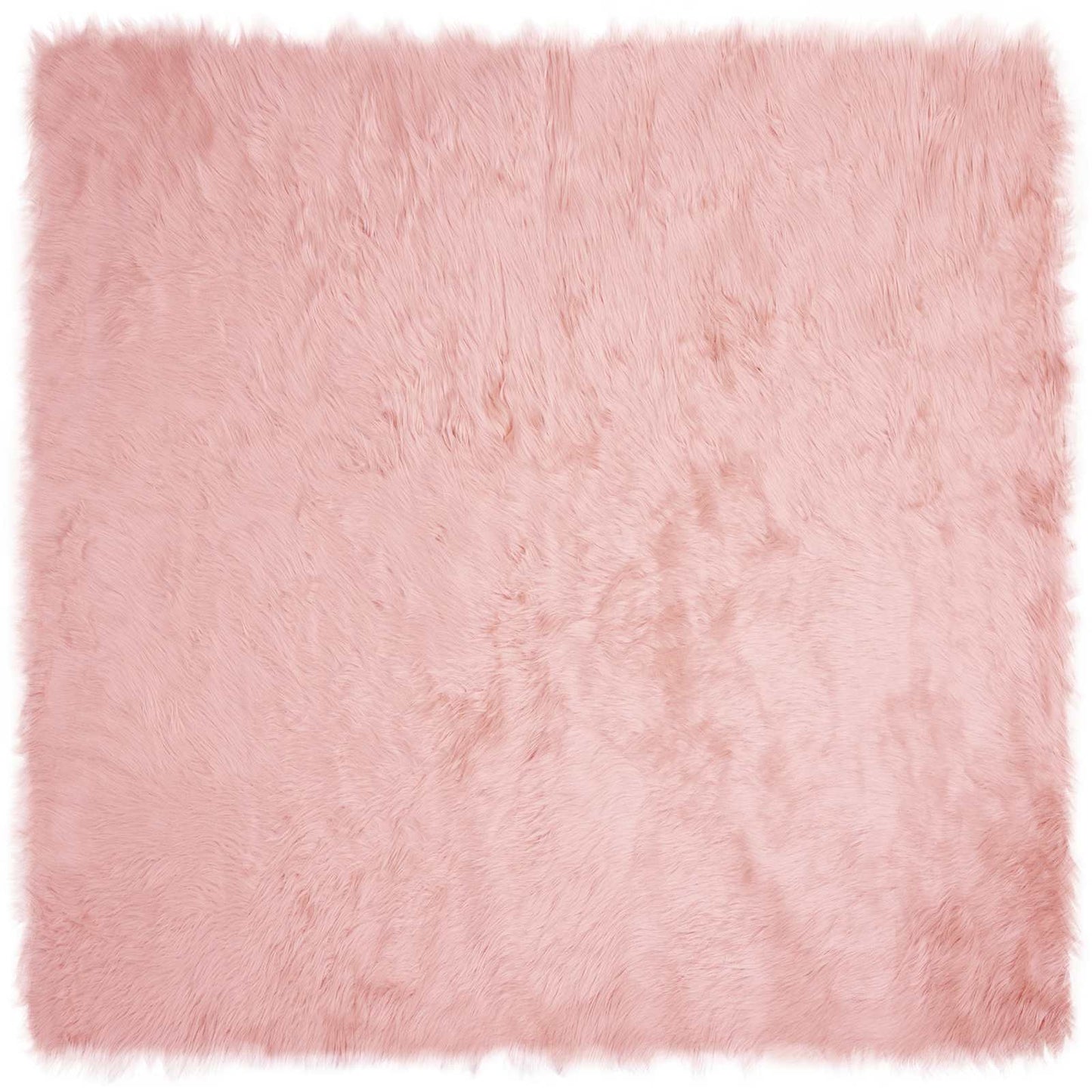 Műbáránybőr szőnyeg TAFALLA Rózsaszín 200 x 200 cm Poliészter