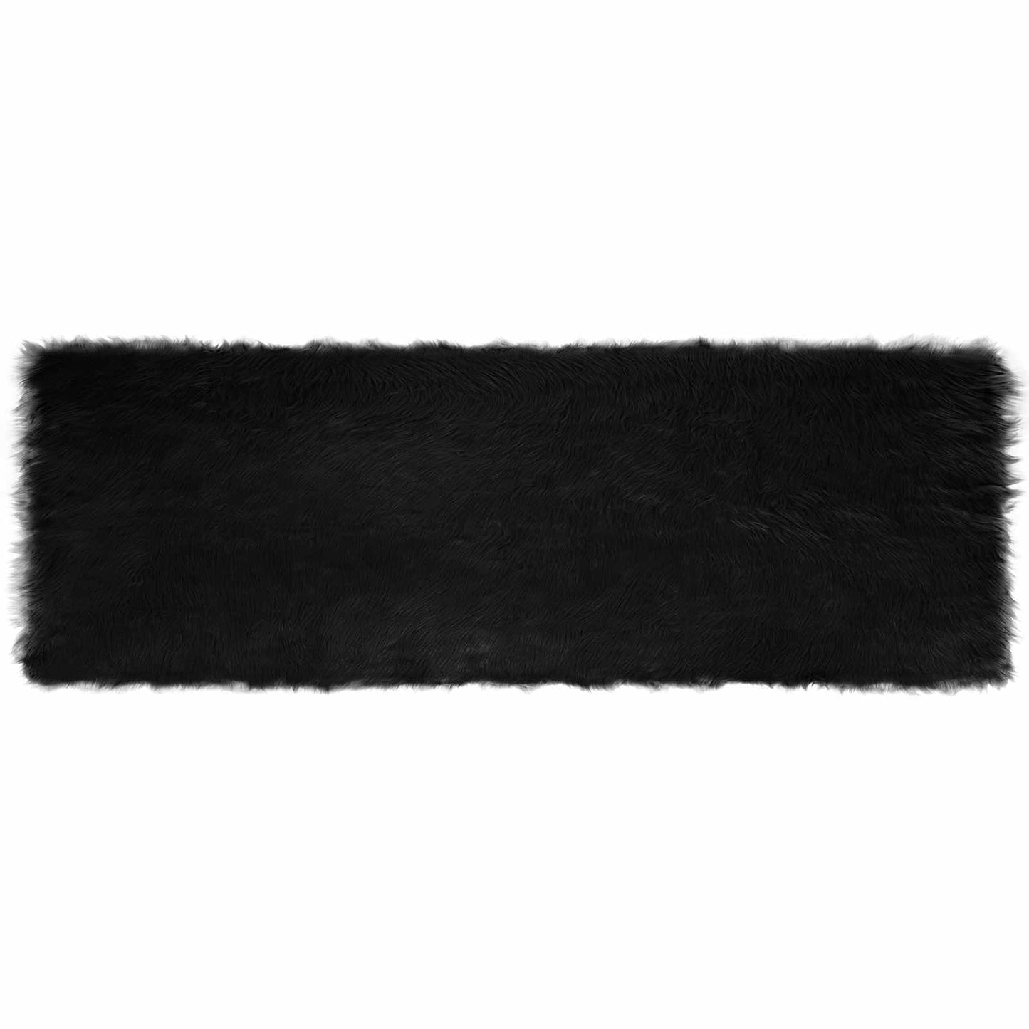 Műbáránybőr szőnyeg TAFALLA Fekete 80 x 250 cm Poliészter