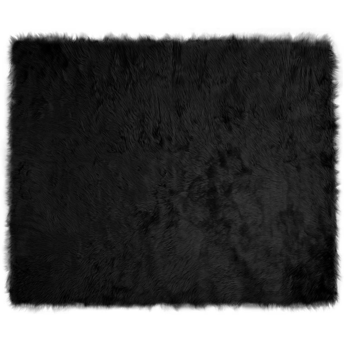 Műbáránybőr szőnyeg TAFALLA Fekete 200 x 280 cm Poliészter