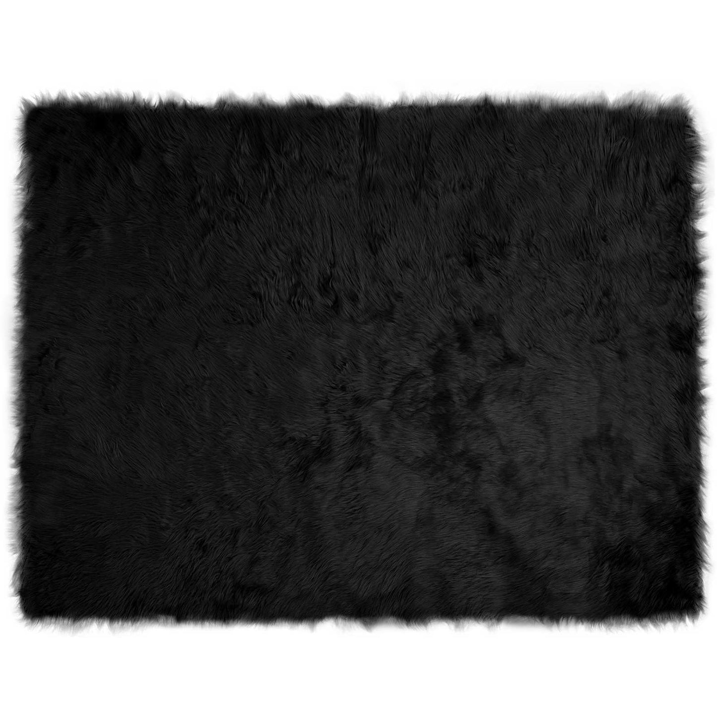 Műbáránybőr szőnyeg TAFALLA Fekete 240 x 340 cm Poliészter