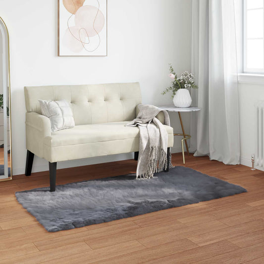 Műbáránybőr szőnyeg TAFALLA Antracitszürke 80 x 150 cm