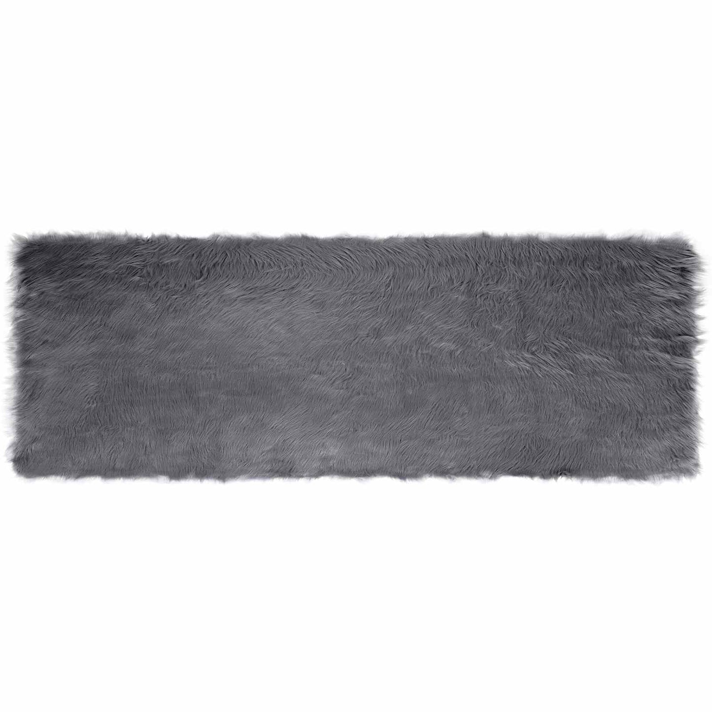 Műbáránybőr szőnyeg TAFALLA Antracitszürke 80 x 250 cm