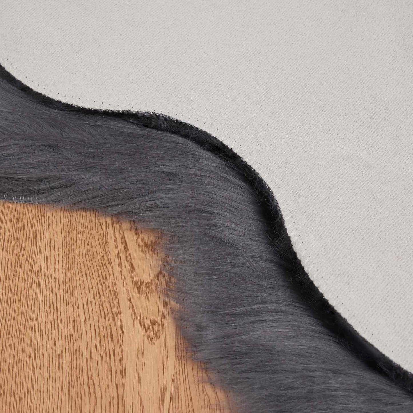 Műbáránybőr szőnyeg TAFALLA Antracitszürke 60 x 90 cm