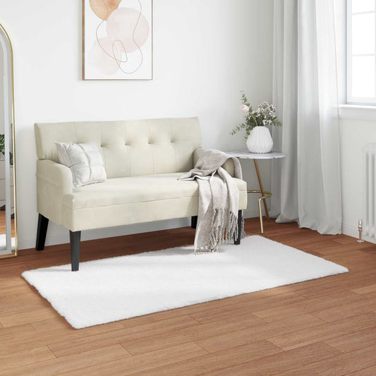 Csúszásgátlós műnyúl szőnyeg OLITE Fehér 60 x 110 cm Poliészter