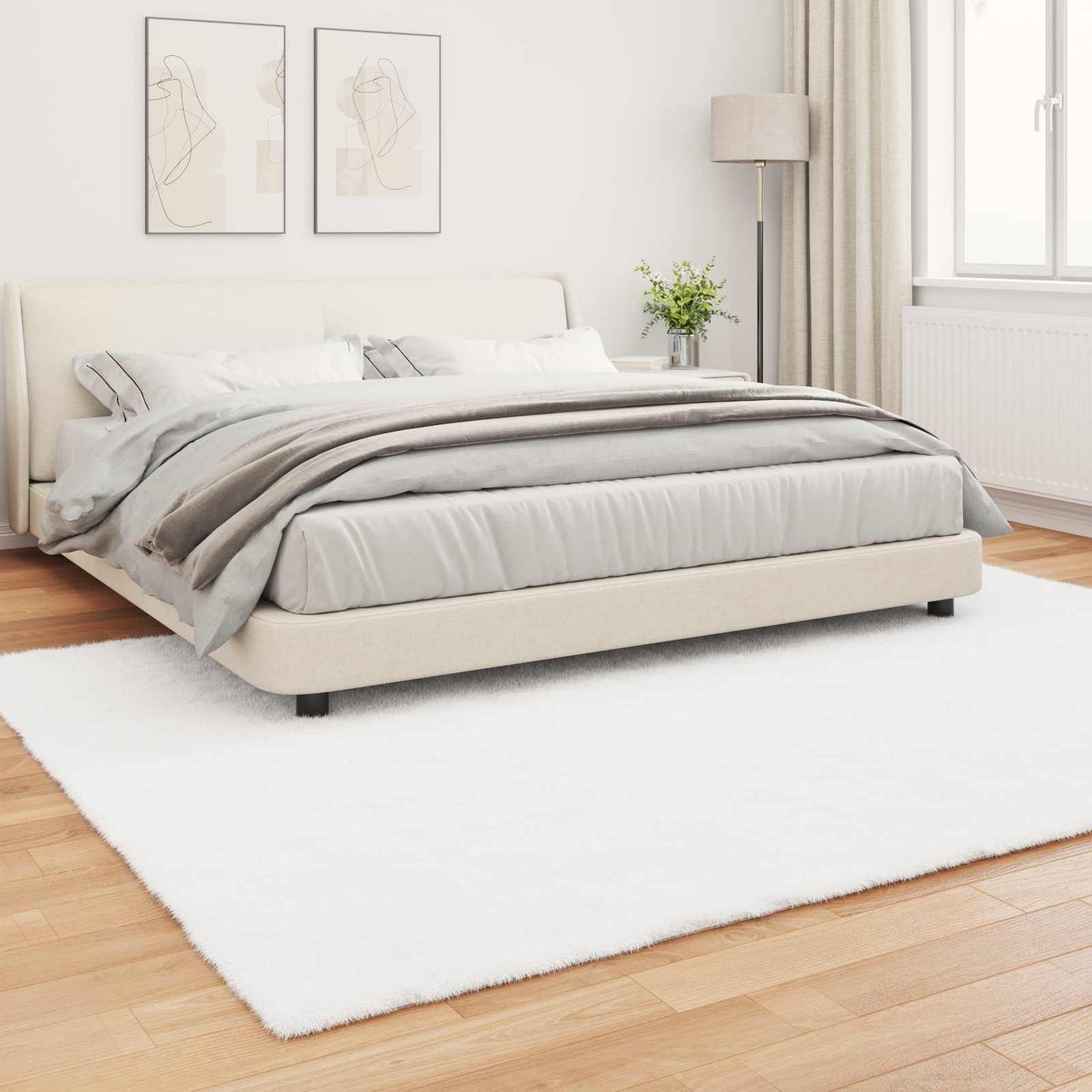 Csúszásgátlós műnyúl szőnyeg OLITE Fehér 240 x 340 cm