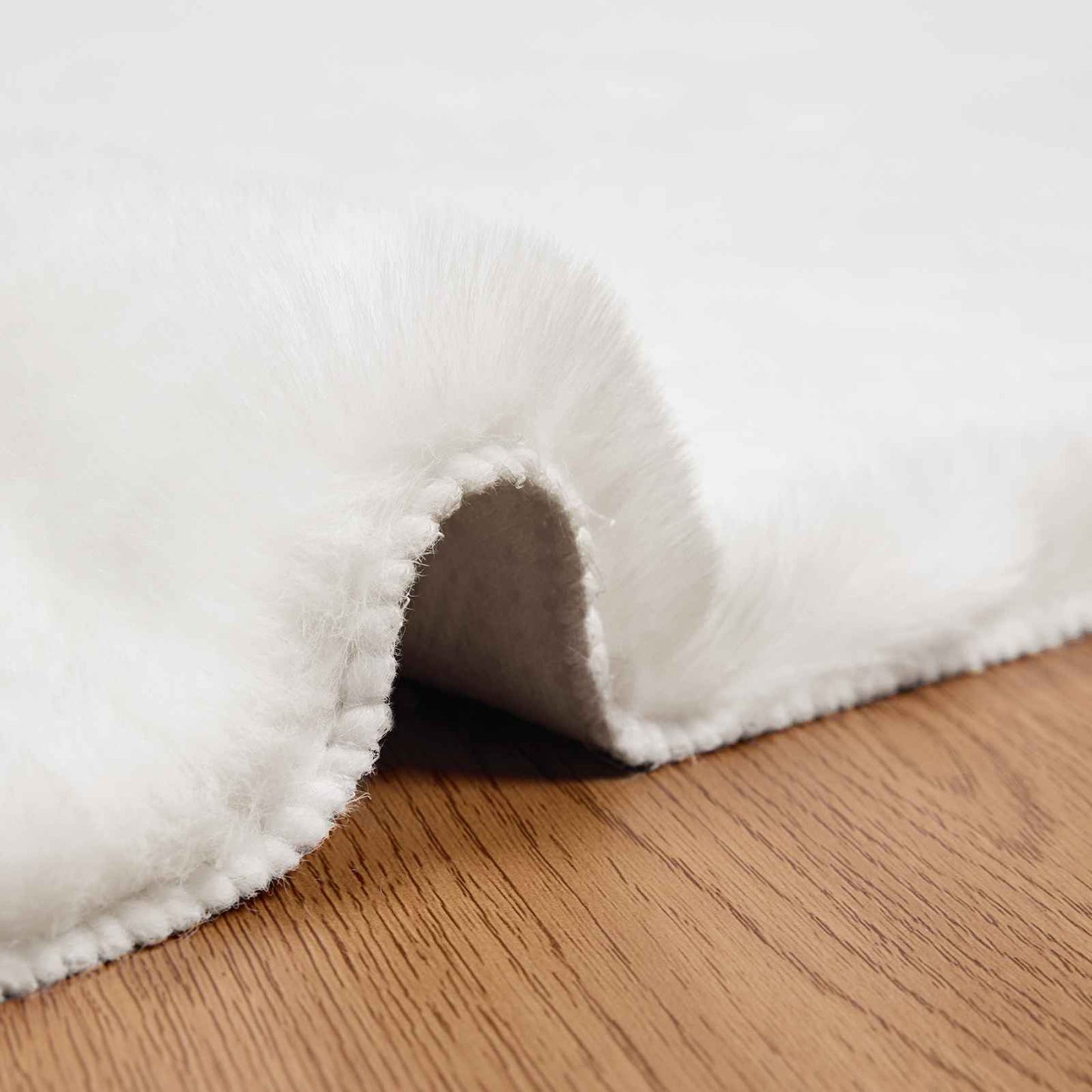 Csúszásgátlós műnyúl szőnyeg OLITE Fehér 200 x 200 cm