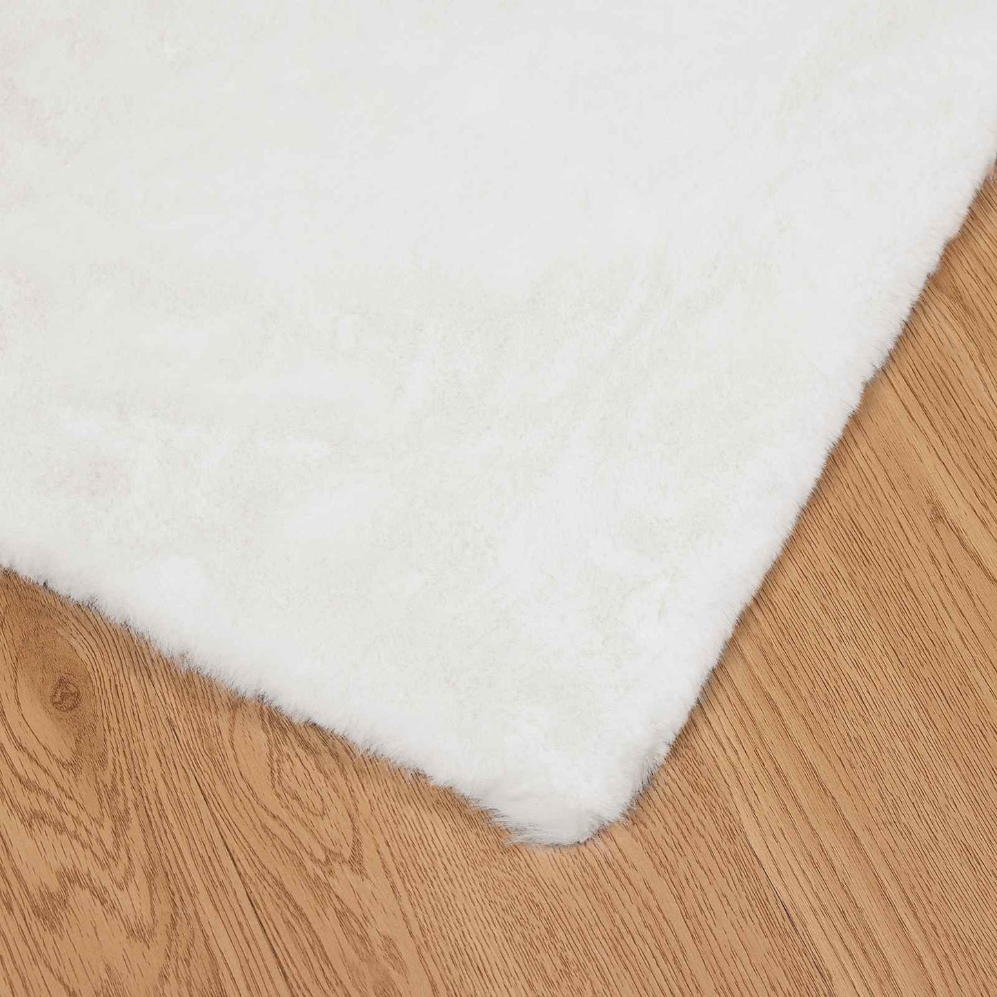 Csúszásgátlós műnyúl szőnyeg OLITE Fehér 200 x 200 cm