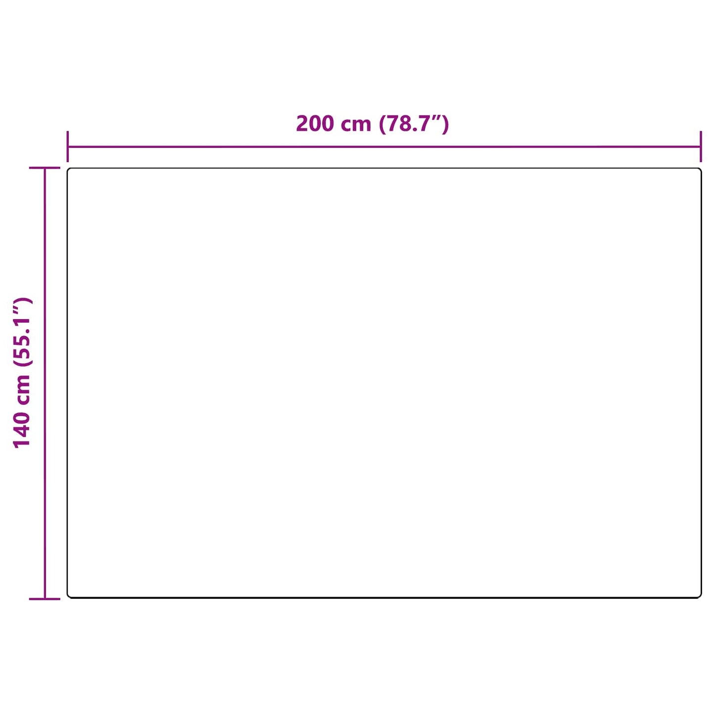 Csúszásgátlós műnyúl szőnyeg OLITE Bézs 140 x 200 cm Poliészter