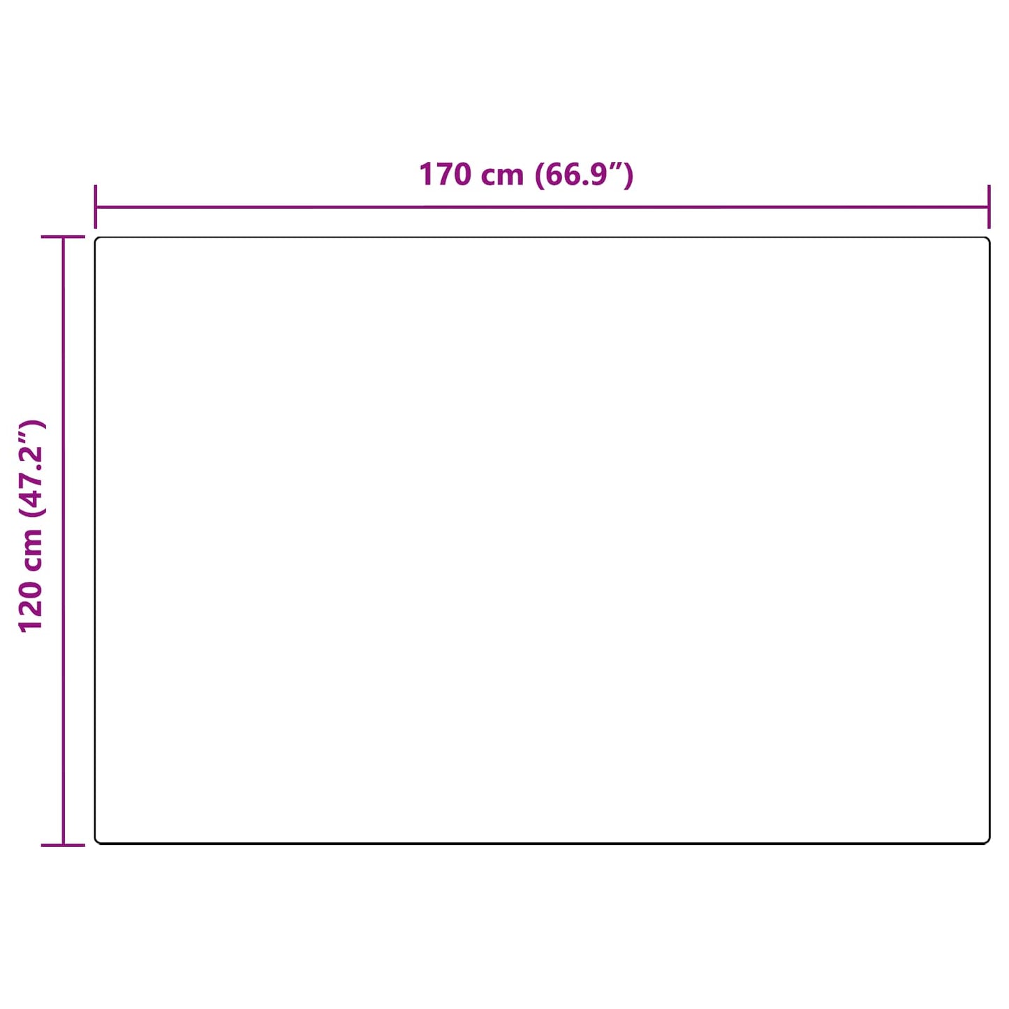 Csúszásgátlós műnyúl szőnyeg OLITE Krémszínű 120 x 170 cm