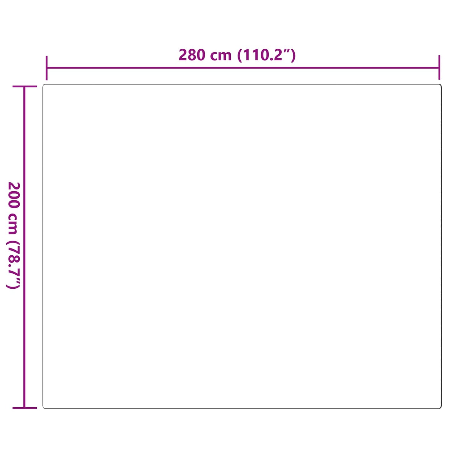 Csúszásgátlós műnyúl szőnyeg OLITE Rózsaszín 200 x 280 cm