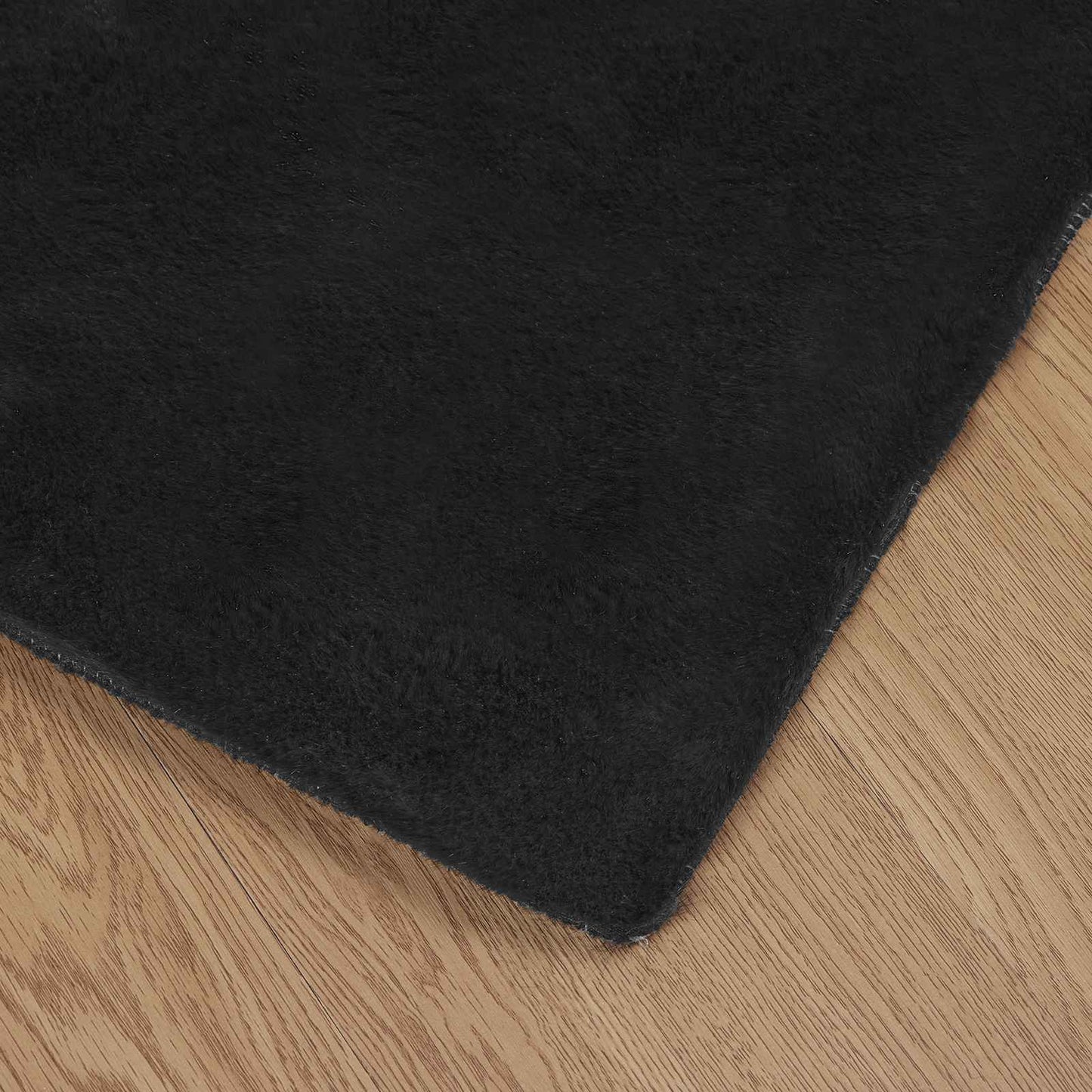 Csúszásgátlós műnyúl szőnyeg OLITE Fekete 100 x 200 cm