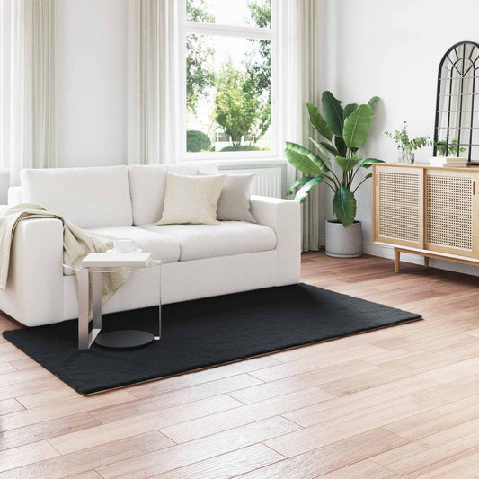 Csúszásgátlós műnyúl szőnyeg OLITE Fekete 100 x 200 cm