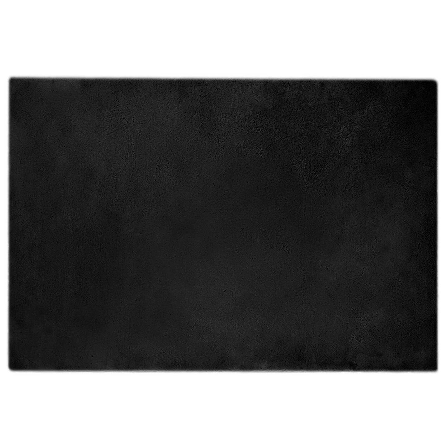 Csúszásgátlós műnyúl szőnyeg OLITE Fekete 120 x 170 cm
