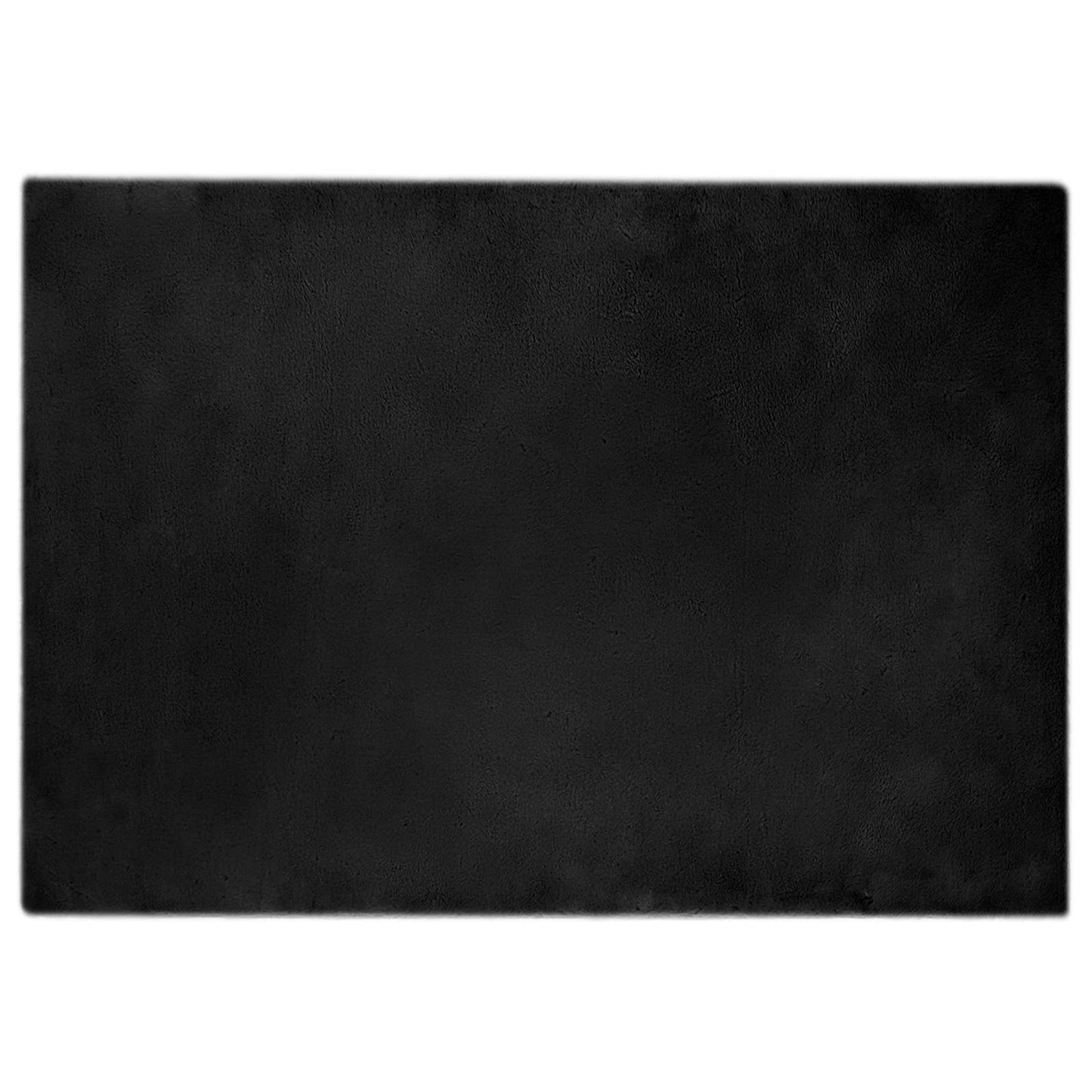 Csúszásgátlós műnyúl szőnyeg OLITE Fekete 140 x 200 cm