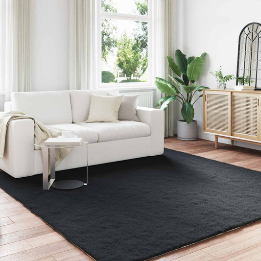 Csúszásgátlós műnyúl szőnyeg OLITE Fekete 240 x 240 cm