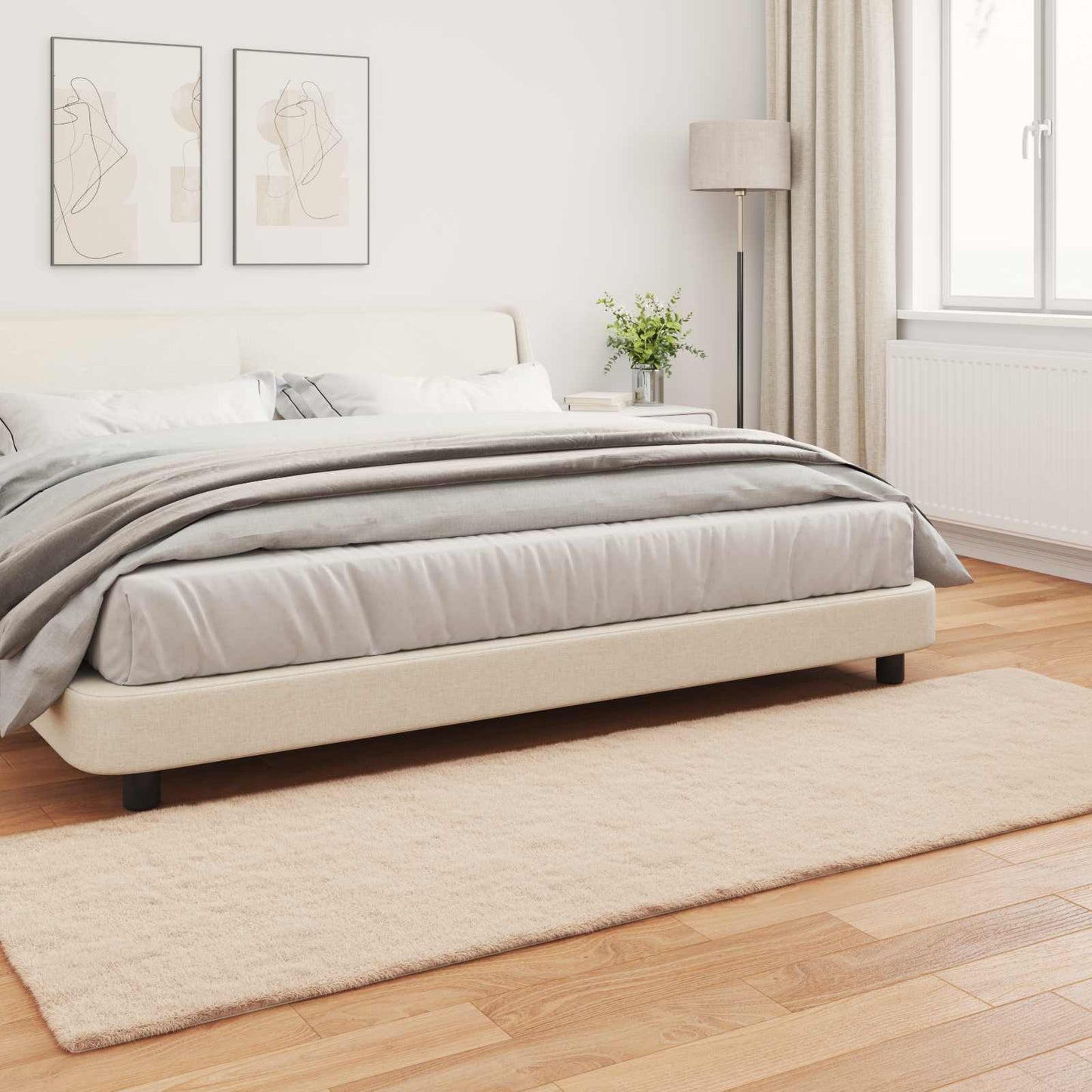 Csúszásgátlós műnyúl szőnyeg OLITE Tópszínű 80 x 250 cm