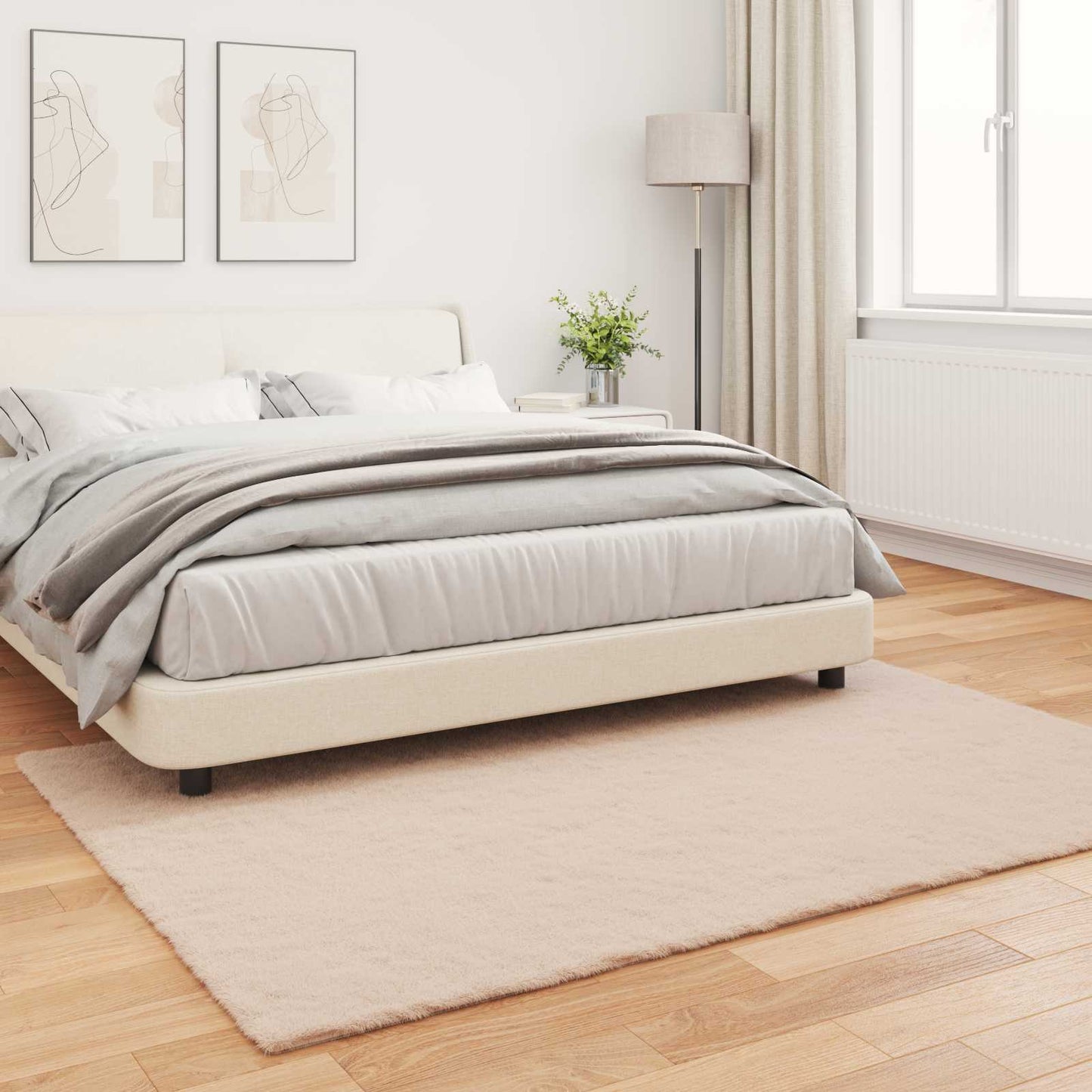 Csúszásgátlós műnyúl szőnyeg OLITE Tópszínű 140 x 200 cm