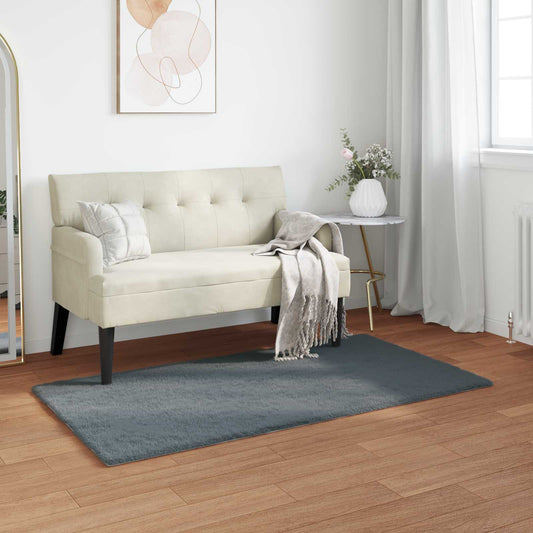 Csúszásgátlós műnyúl szőnyeg OLITE Antracitszürke 80 x 150 cm