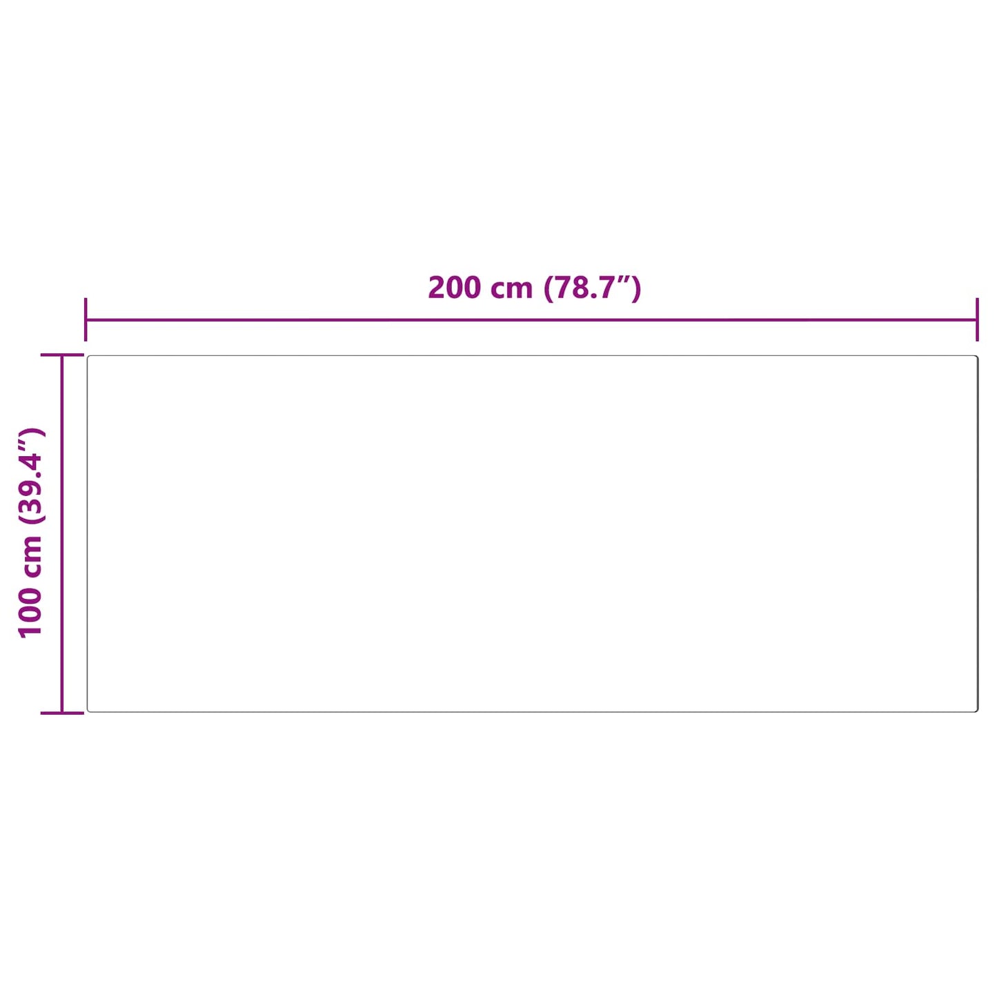 Csúszásgátlós műnyúl szőnyeg OLITE Antracitszürke 100 x 200 cm
