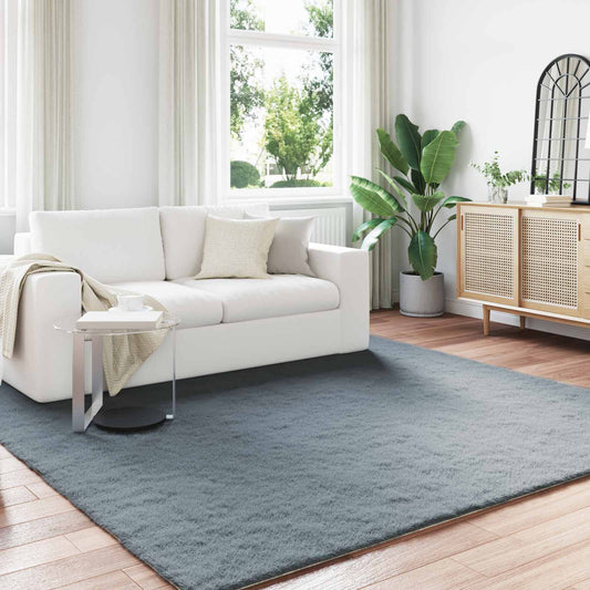 Csúszásgátlós műnyúl szőnyeg OLITE Antracitszürke 200 x 200 cm