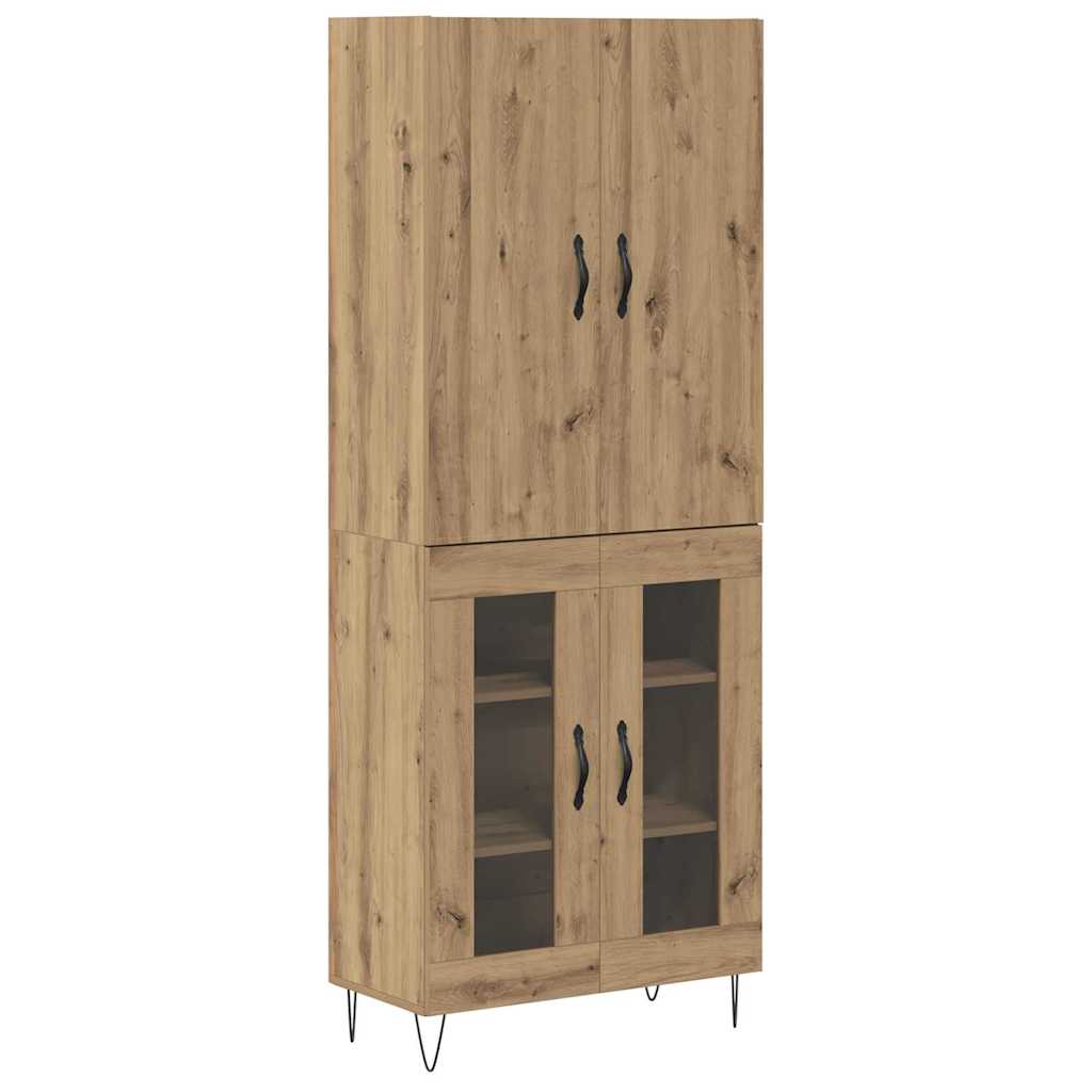 Magasfiú 2 pcs Artisan tölgy 69,5 x 34 x 180 cm Szerelt Fa