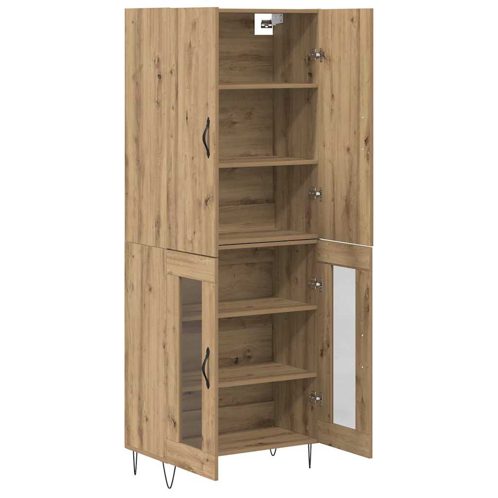 Magasfiú 2 pcs Artisan tölgy 69,5 x 34 x 180 cm Szerelt Fa