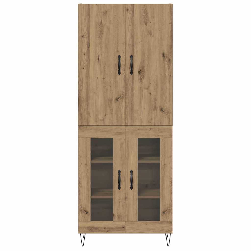 Magasfiú 2 pcs Artisan tölgy 69,5 x 34 x 180 cm Szerelt Fa