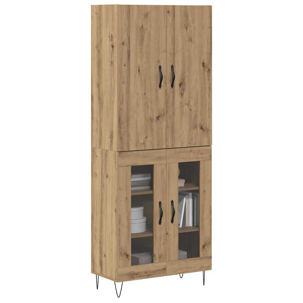 Magasfiú 2 pcs Artisan tölgy 69,5 x 34 x 180 cm Szerelt Fa