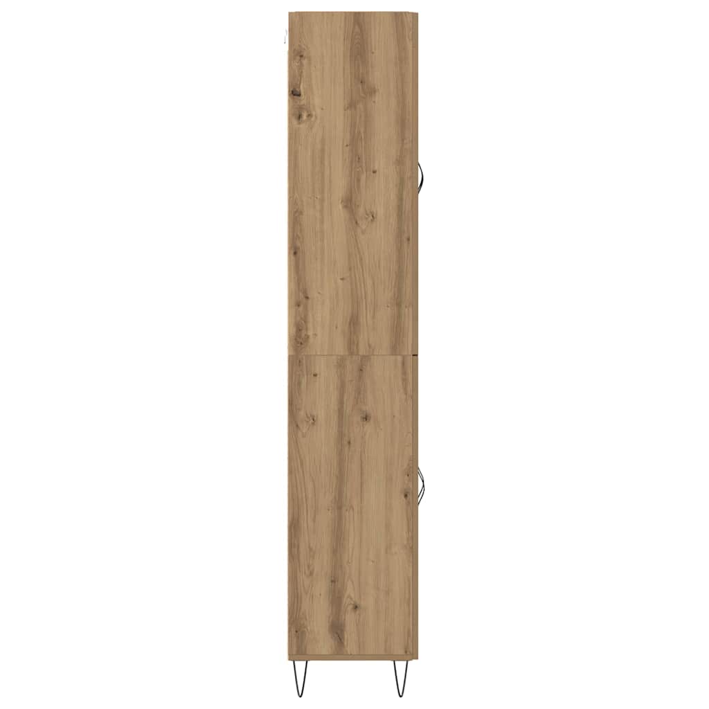 Magasfiú 2 pcs Artisan tölgy 69,5 x 34 x 180 cm Szerelt Fa