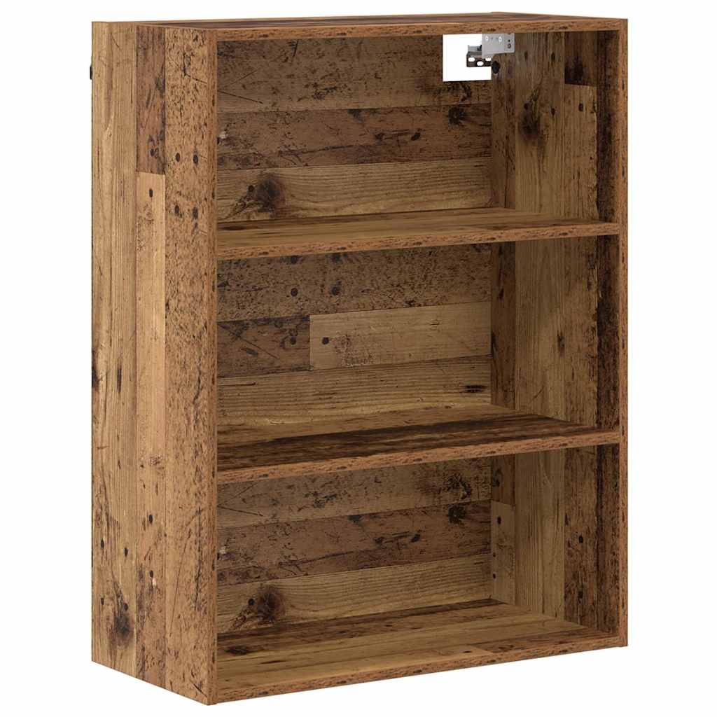 Magasfiú 2 pcs Öreg fa 69,5 x 34 x 180 cm Szerelt fa és Üveg