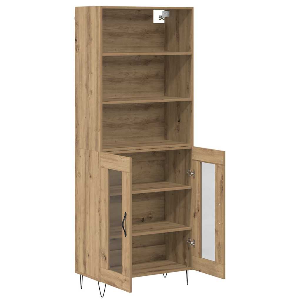 Magasfiú 2 pcs Artisan tölgy 69,5 x 34 x 180 cm Faanyag