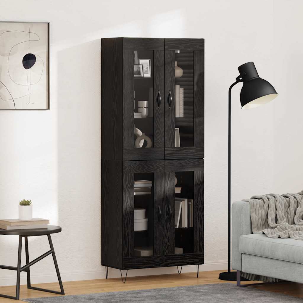 Magasfiú Fekete tölgy 69,5 x 34 x 90 cm Szerelt Fa