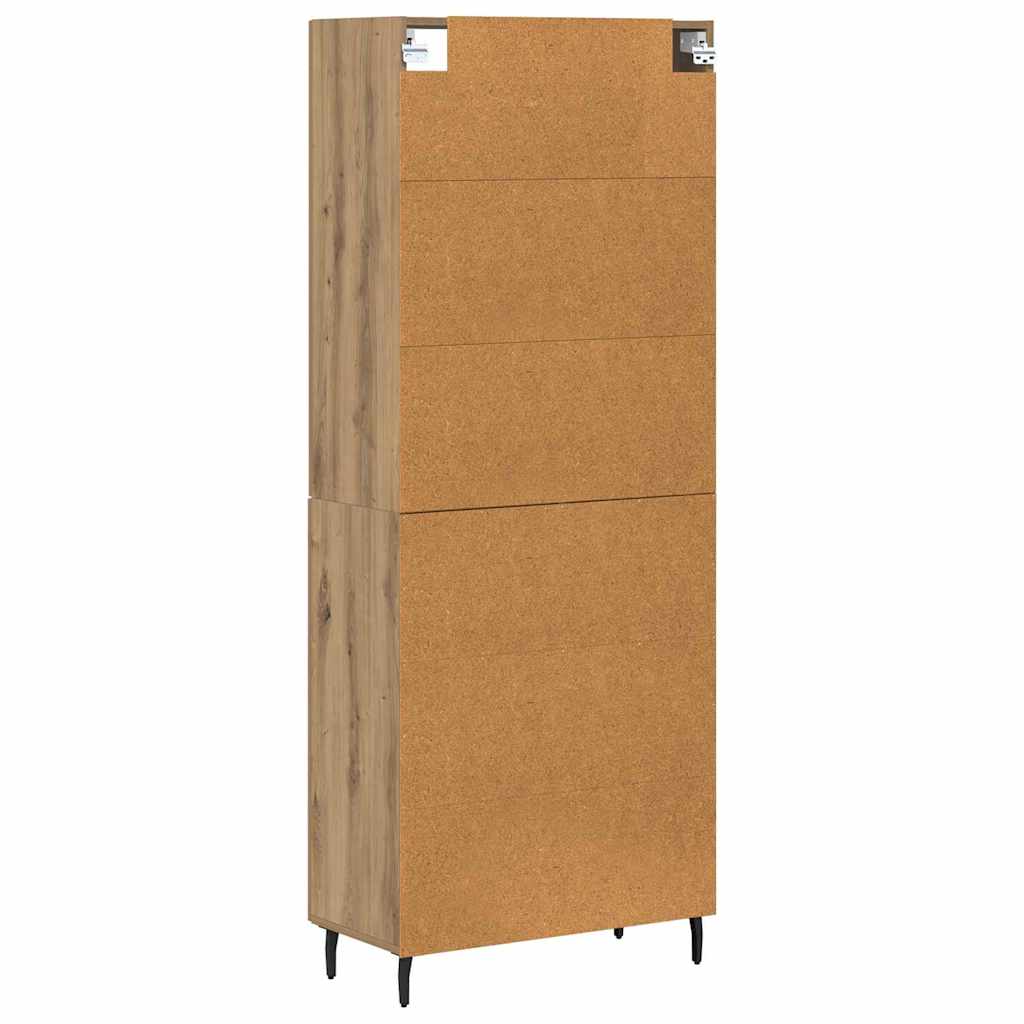 Magasfiú 2 pcs Artisan tölgy 69,5 x 34 x 180 cm Faanyag
