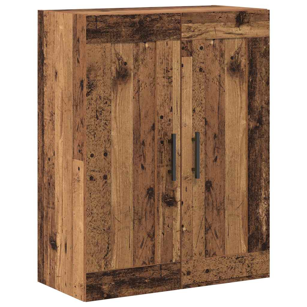 Magasfiú 2 pcs Öreg fa 69,5 x 34 x 180 cm Szerelt fa és Üveg