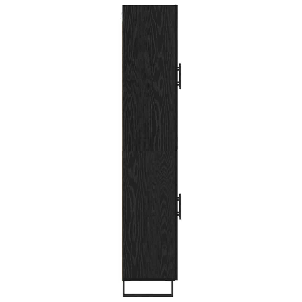 Magasfiú 2 pcs Fekete tölgy 69,5 x 34 x 180 cm