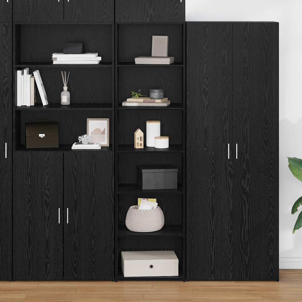Cabinet Fekete tölgy 50 x 41 x 185 cm Szerelt Fa