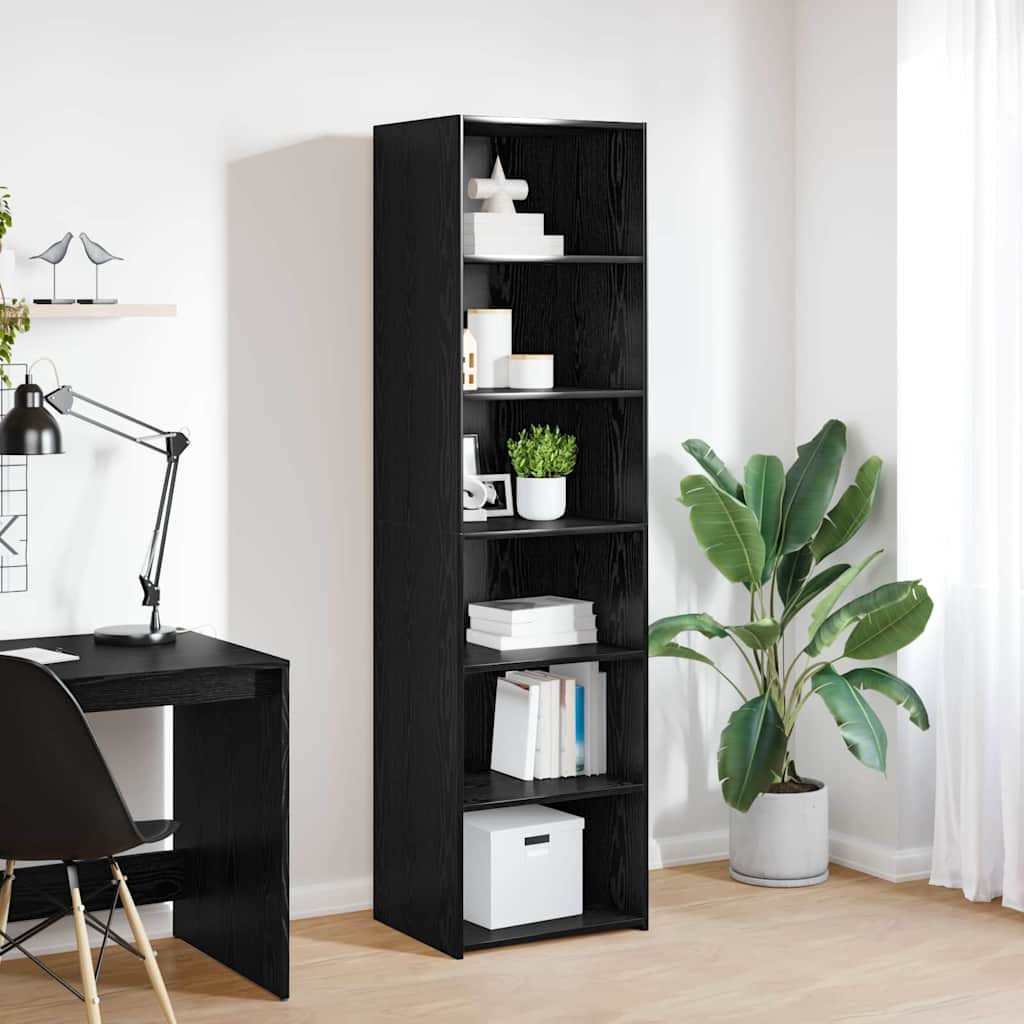 Cabinet Fekete tölgy 50 x 41 x 185 cm Szerelt Fa