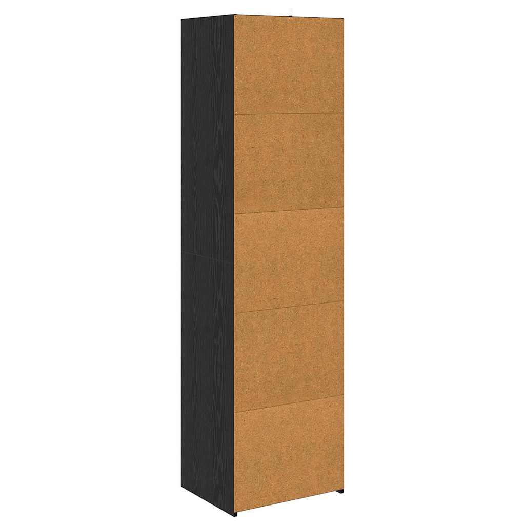 Cabinet Fekete tölgy 50 x 41 x 185 cm Szerelt Fa