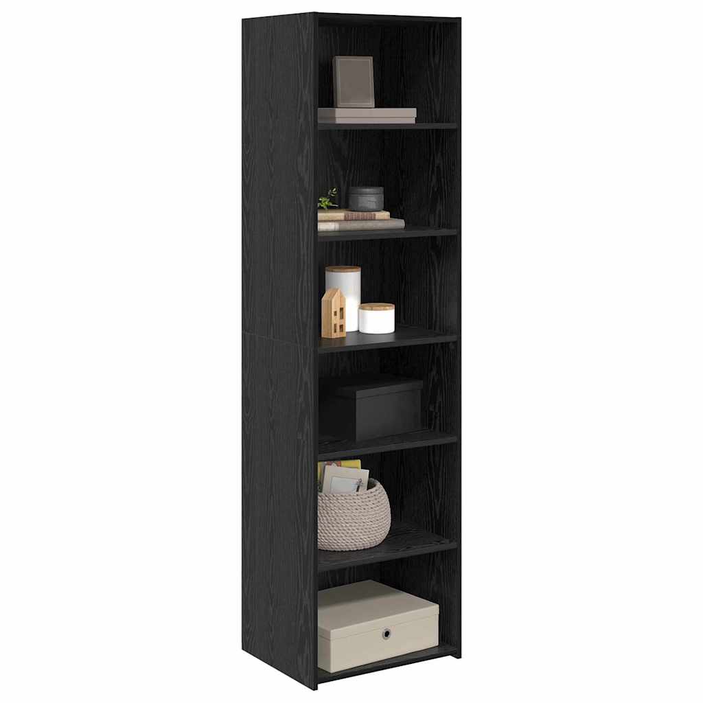 Cabinet Fekete tölgy 50 x 41 x 185 cm Szerelt Fa